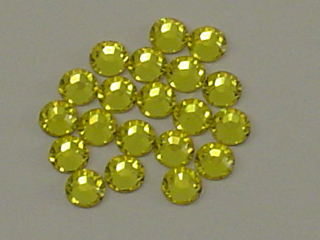 12 Pcs. 34ss CITRINE BRILLIANCE HOTFIX Rhinestones